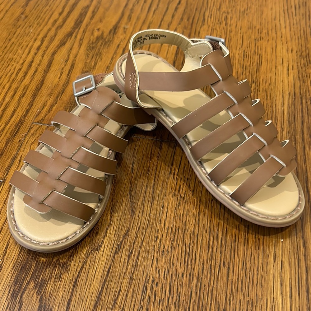 Gap kids leather sandals, worn once